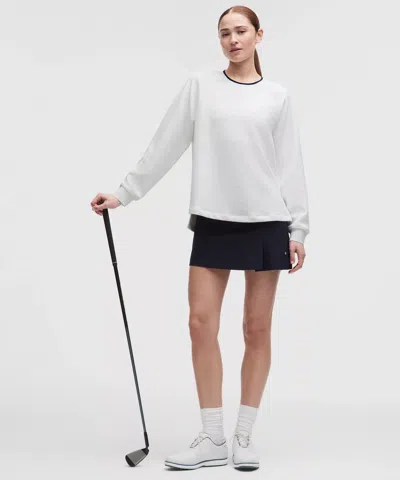 Lululemon Jacquard High-low Golf Pullover In White