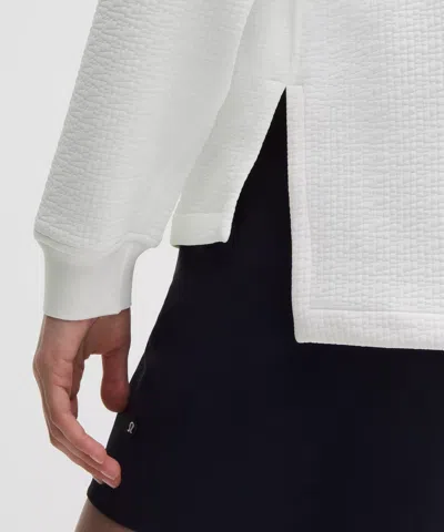 Lululemon Jacquard High-low Golf Pullover In White