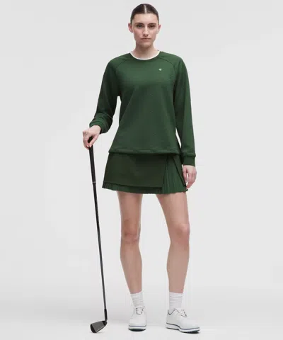 Lululemon Jacquard High-low Golf Pullover In Green