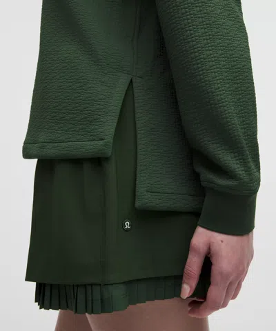 Lululemon Jacquard High-low Golf Pullover In Green