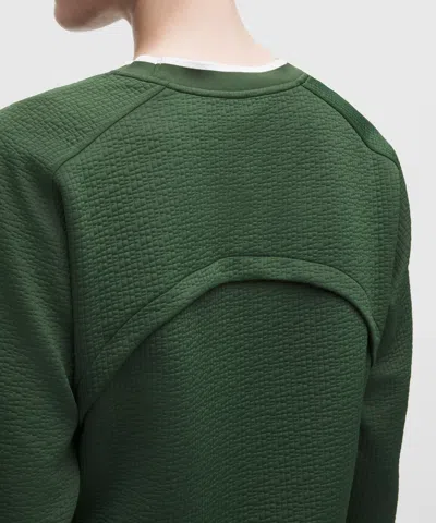Lululemon Jacquard High-low Golf Pullover In Green