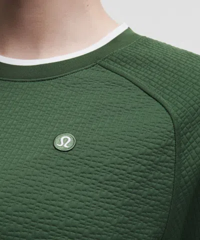 Lululemon Jacquard High-low Golf Pullover In Green
