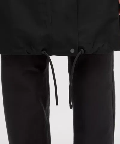 Lululemon Oversized Cocoon Rain Coat In Black
