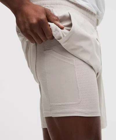 Lululemon Pace Breaker Lined Short 5" In White