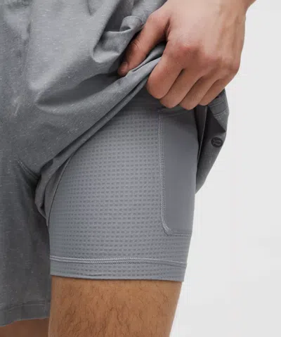 Lululemon Pace Breaker Lined Short 7" In White