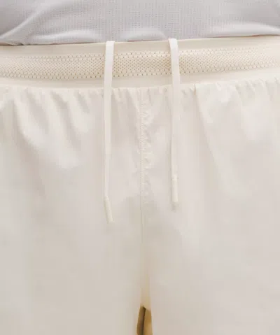 Lululemon Perforated Lined Running Short 5" In White