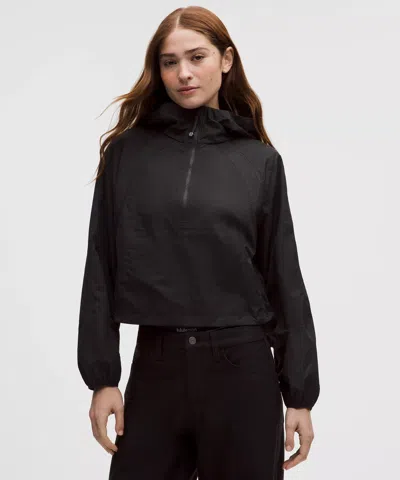 Lululemon Black Scuba Oversized Half-zip Cropped Hoodie | ModeSens