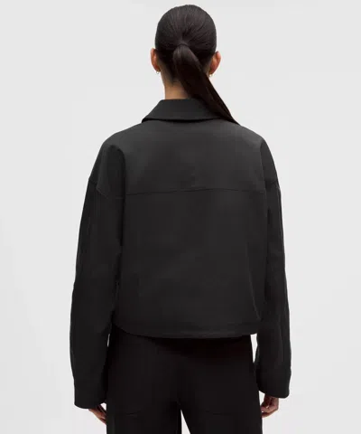 Lululemon Twill Collared Jacket In Black