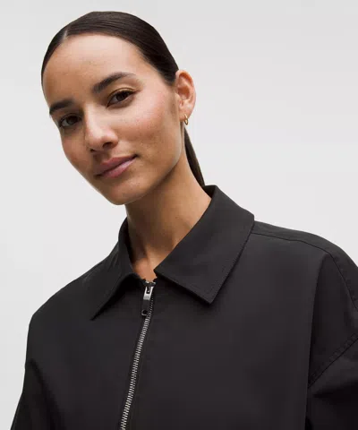 Lululemon Twill Collared Jacket In Black