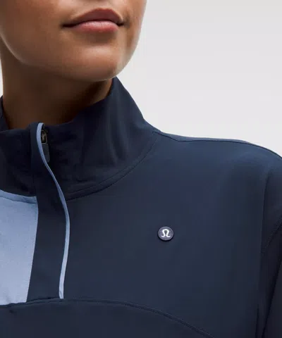 Lululemon Uv-protective Lightweight Half Zip In Blue