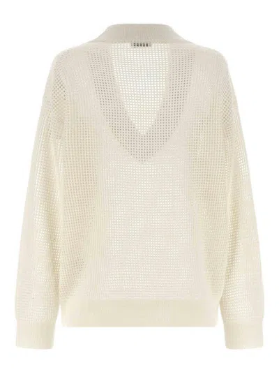 Brunello Cucinelli Net Mesh In White