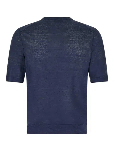 Ballantyne Argyle-pattern T-shirt In Blue