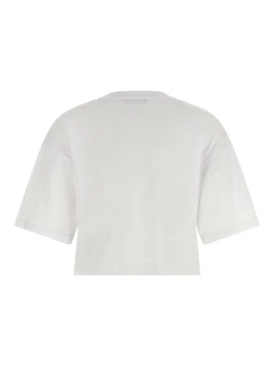 Balmain Print T-shirt In White
