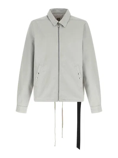 Drkshdw Cotton Canvas Shell Jacket In Neutral