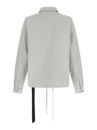 Drkshdw Cotton Canvas Shell Jacket In Neutral