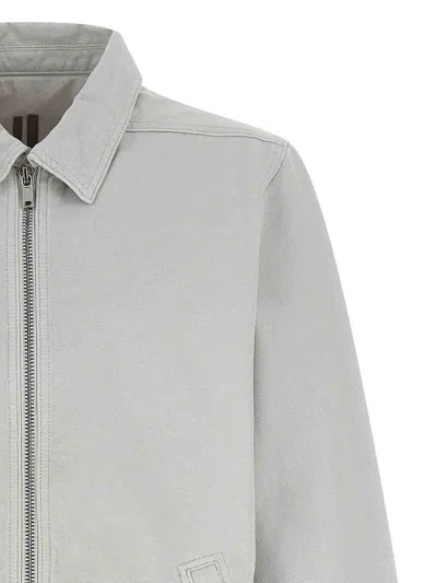 Drkshdw Cotton Canvas Shell Jacket In Neutral
