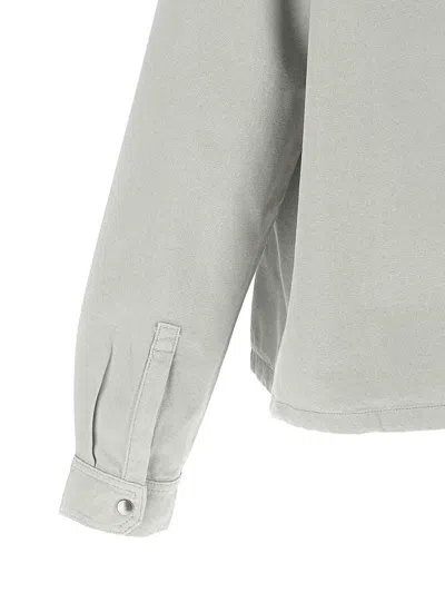 Drkshdw Cotton Canvas Shell Jacket In Neutral
