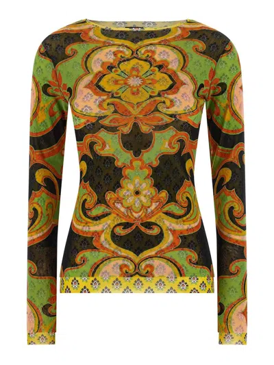 Etro Women Double-layer Mesh In White