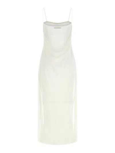 Jacquemus Vestido Midi - Blanco In White