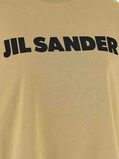 Jil Sander T-shirt In Brown