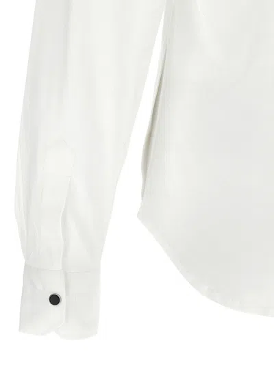Kiton Buba Shirt Long Sleeves Chest Pocket In White
