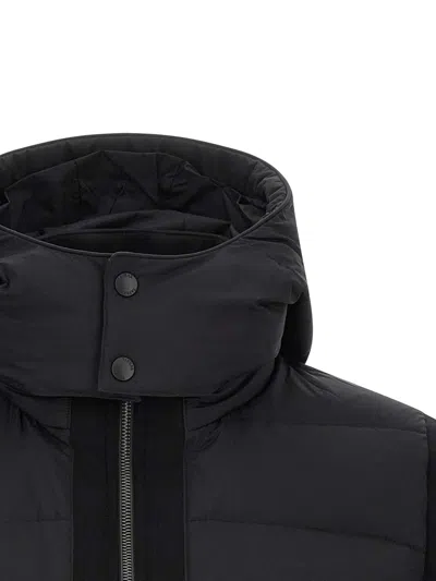 Tatras Long-sleeved Cotton-padded Jacket In Black