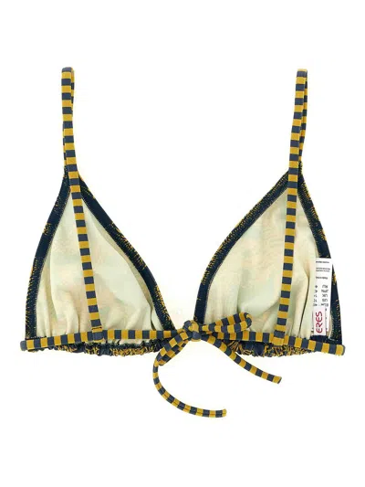 Eres Hamac Triangle Bikini Top Adjustable Straps Tropical In Blue