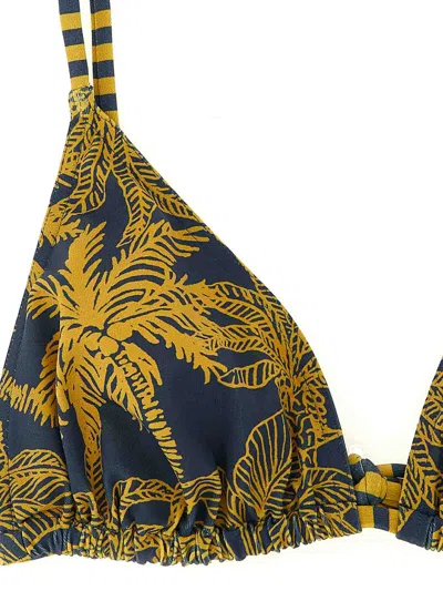 Eres Hamac Triangle Bikini Top Adjustable Straps Tropical In Blue