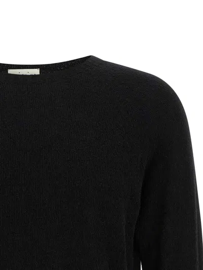 Ma'ry'ya Black Spongy Effect Sweater In Black