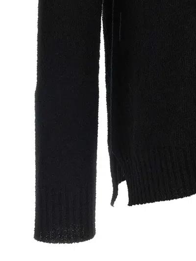 Ma'ry'ya Black Spongy Effect Sweater In Black