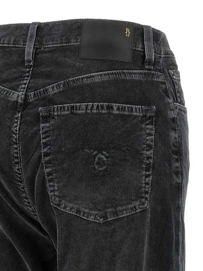 R13 Belt Loop Jeans In Black