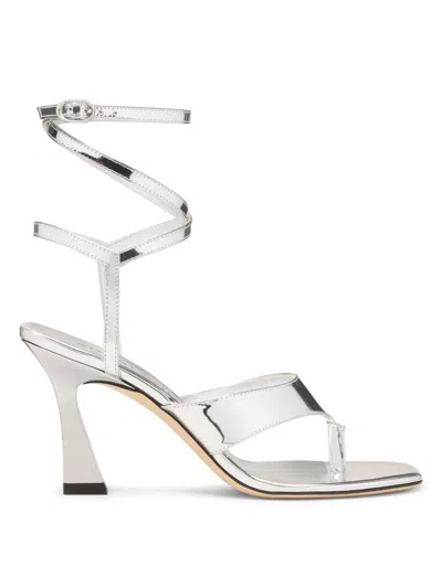 Stuart Weitzman Vinnie Wrap 85 Sandal In Gray