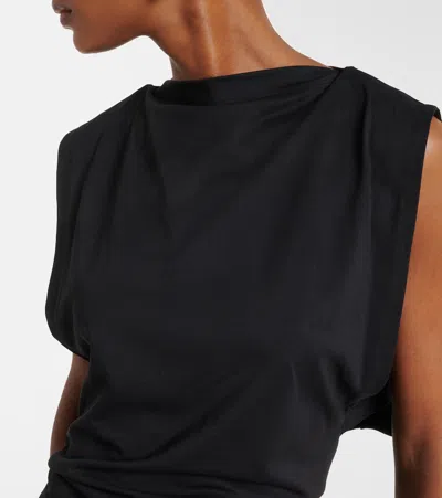 Jacquemus Marcel Open-back Blouse In Black