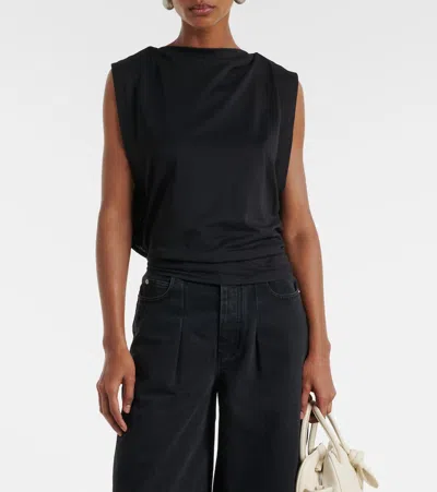 Jacquemus Marcel Open-back Blouse In Black