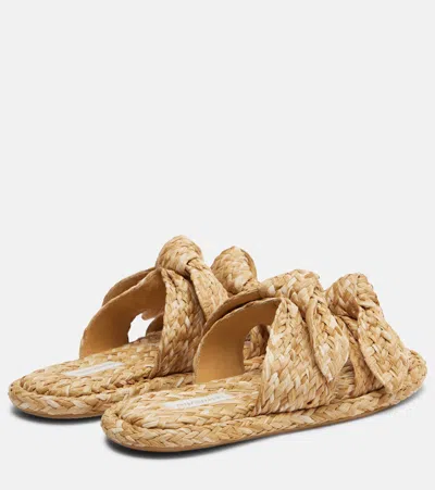 Zimmermann Carousel Flat Sandals Open Toe Braid In Neutral