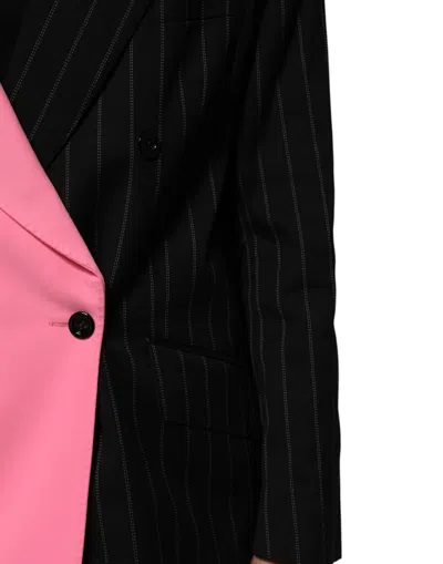 Dolce & Gabbana Multicolor Patchwork Embellished Coat Jacket In Multi