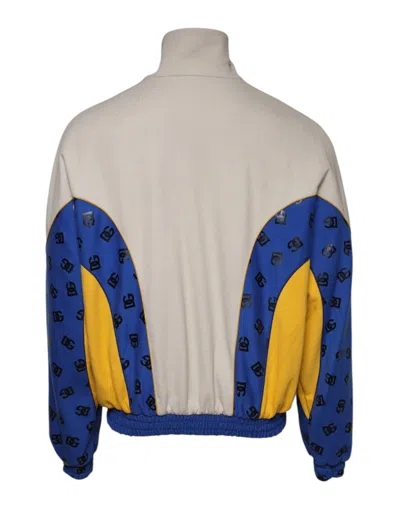 Dolce & Gabbana Multicolor Polyester Full Zip Bomber Jacket In Multi