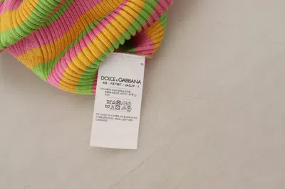 Dolce & Gabbana Multicolor Silk Vest Pullover Tank Top In Multi