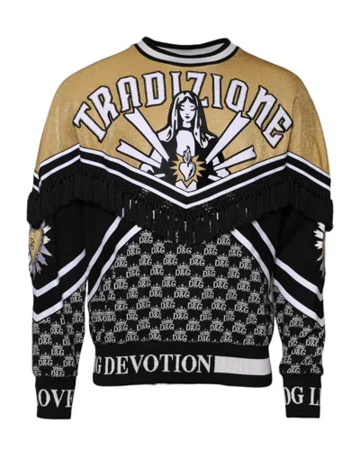 Dolce & Gabbana Multicolor Tradizione E Devotion Sweatshirt Sweater In Multi