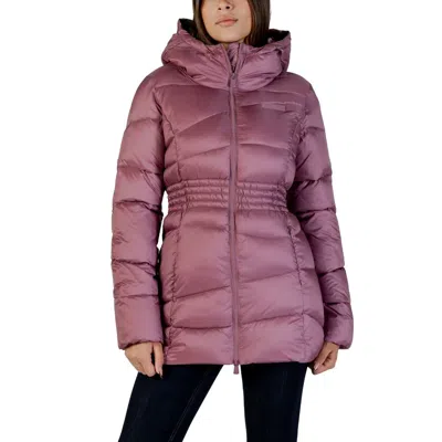 Ea7 Purple Polyamide Bomber In Purple