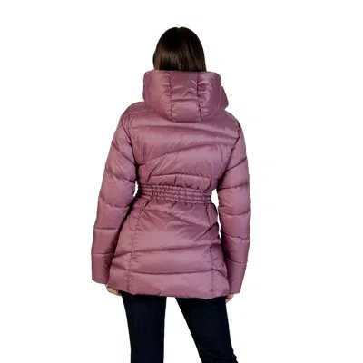 Ea7 Purple Polyamide Bomber In Purple