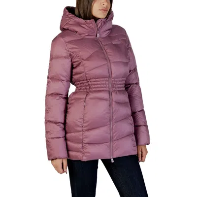 Ea7 Purple Polyamide Bomber In Purple