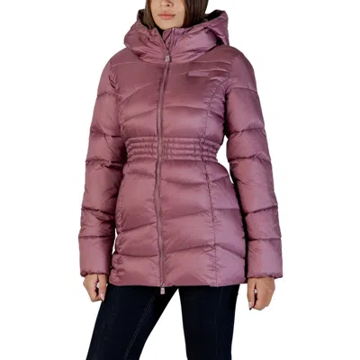 Ea7 Purple Polyamide Bomber In Purple