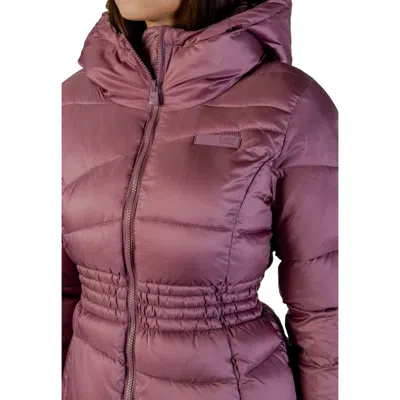 Ea7 Purple Polyamide Bomber In Purple
