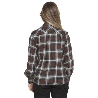 Gant Plaid Pattern Shirt In Brown