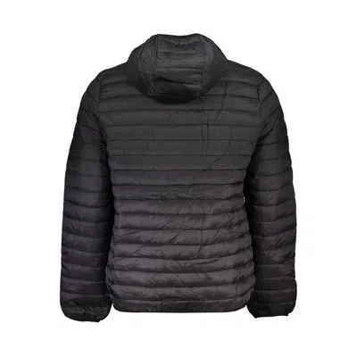 Gianmarco Venturi Black Polyamide Jackets & Coat In Blue