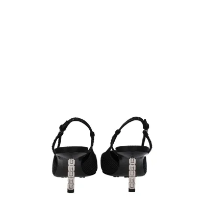 Givenchy Black Fabric Sandal In Black