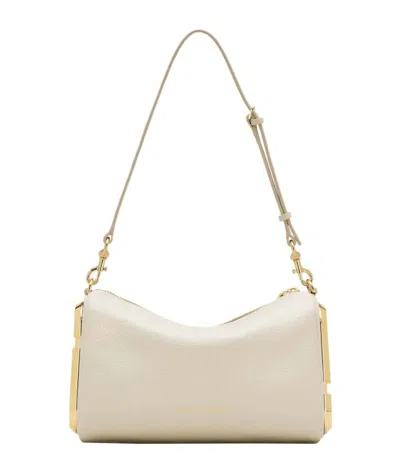 Marc Jacobs Leather Shoulder Bag Adjustable Detachable Strap In White