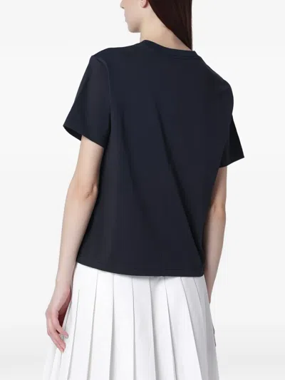 Dunst Navy Blue Cotton T-shirt In Black