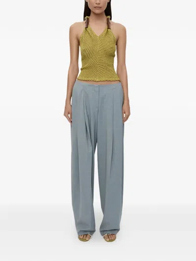 Christopher Esber Plinth Tailored Trousers In Blue